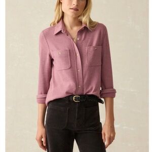 Faherty legend sweater shirt small NWT